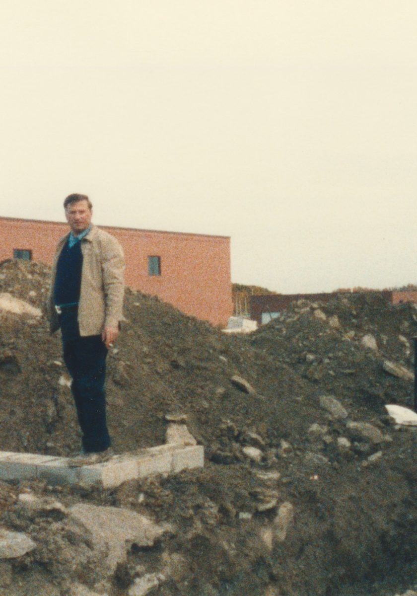 Tony at the Watline building construction