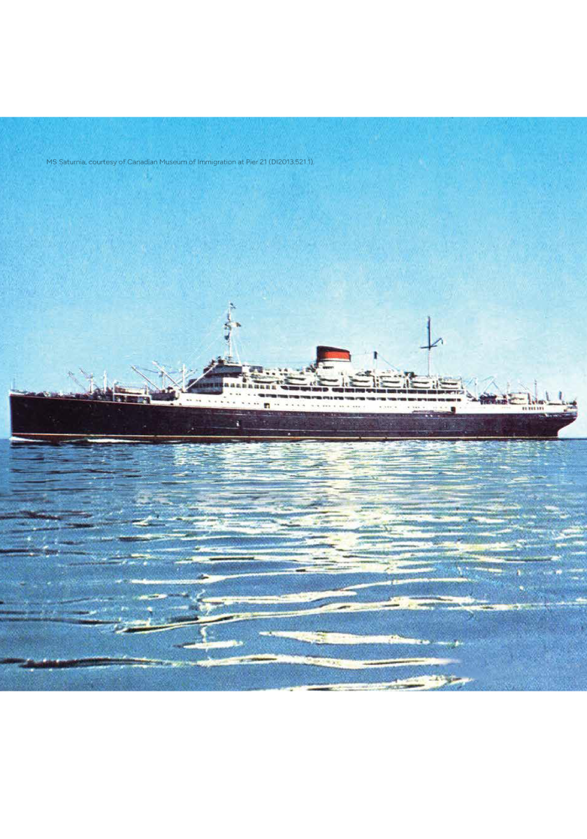MS Saturnia at Pier 21